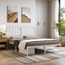 Practical Metal Bed Frame for Everyday Use 150x200 cm