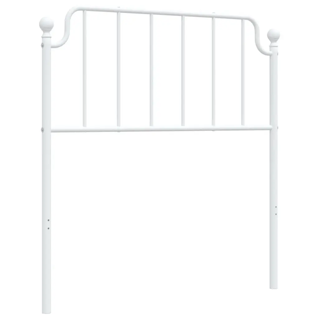 Metal Headboard White 90cm Bed Header Bedroom Furniture Powder Coated Steel