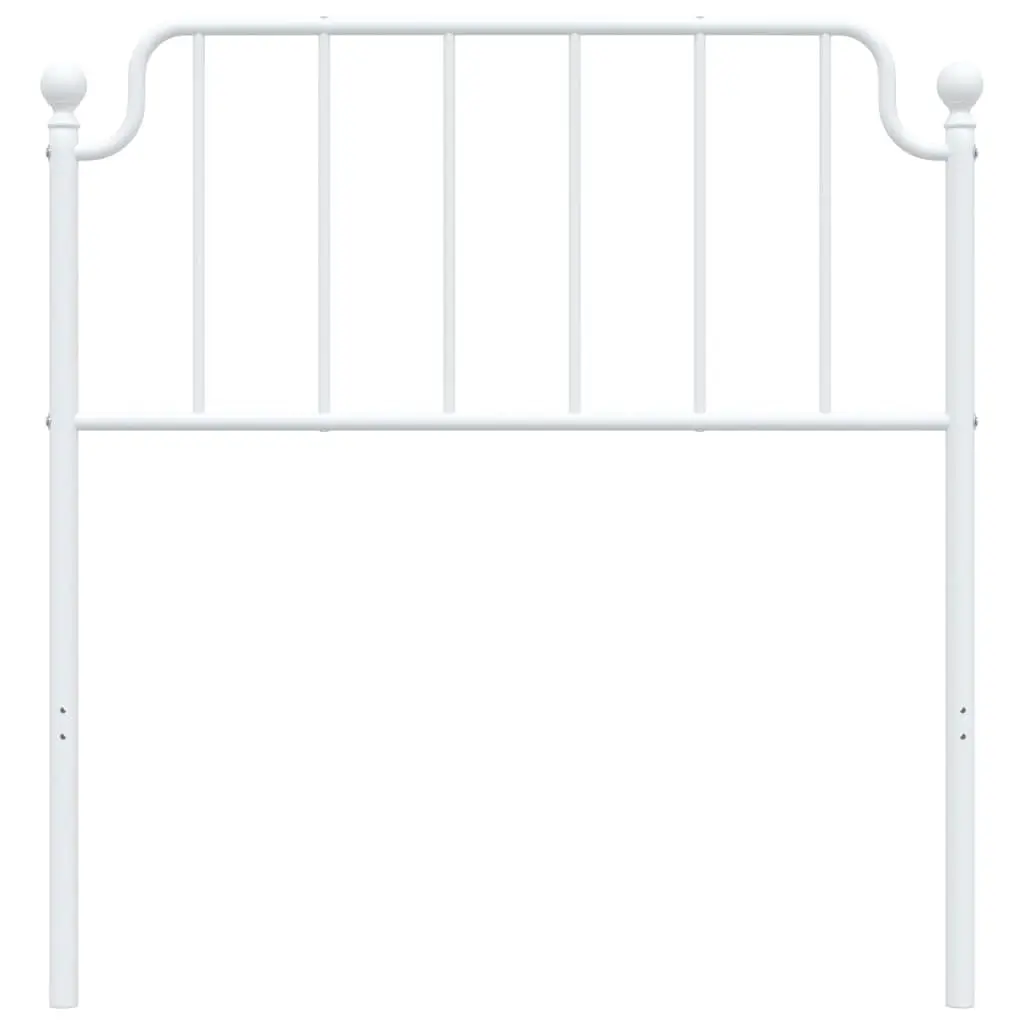 Metal Headboard White 90cm Bed Header Bedroom Furniture Powder Coated Steel