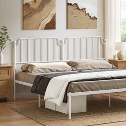 Practical 180cm White Headboard for Reading and Relaxing