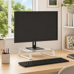 Versatile Monitor Stand: Ideal for Home and Office Use