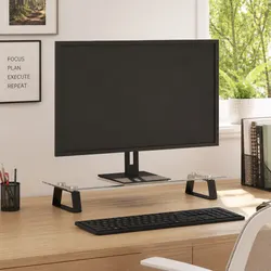 Functional Monitor Stand with Storage and Ergonomic Features