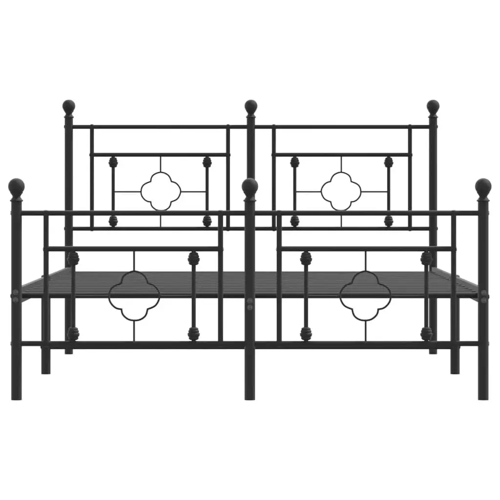 Metal Bed Frame 135x190 cm for Bedroom Use