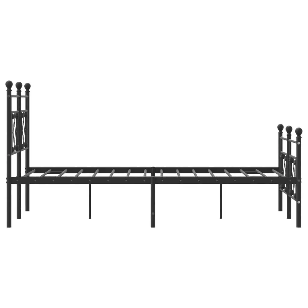 Metal Bed Frame 135x190 cm for Bedroom Use