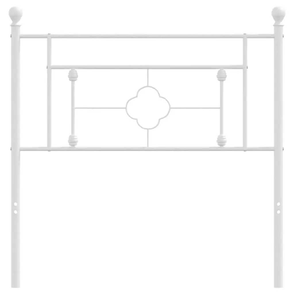 Metal Headboard White 90cm Bed Frame Header Bedroom Furniture Stylish Support