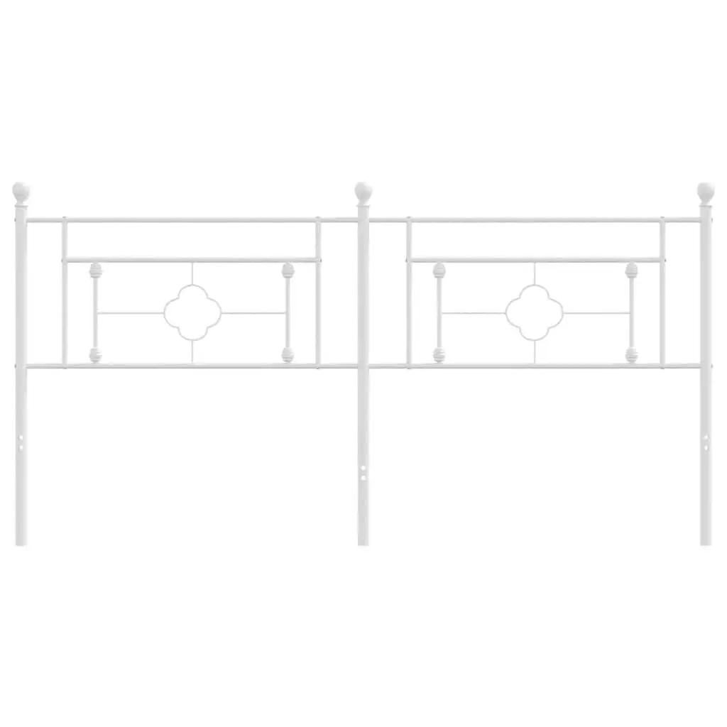 Metal Headboard White 180cm Bed Header Bedroom Furniture Replacement Design