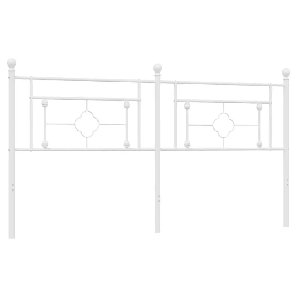 Metal Headboard White 180cm Bed Header Bedroom Furniture Replacement Design