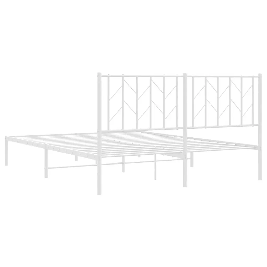 Metal Bed Frame 150x200 cm with Storage Options