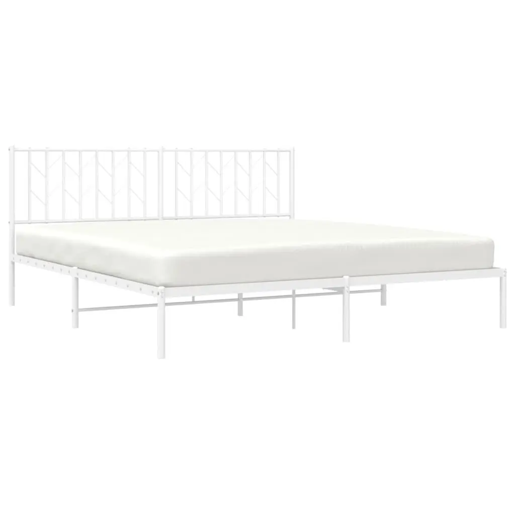 Metal Bed Frame for King Mattress with Storage Space