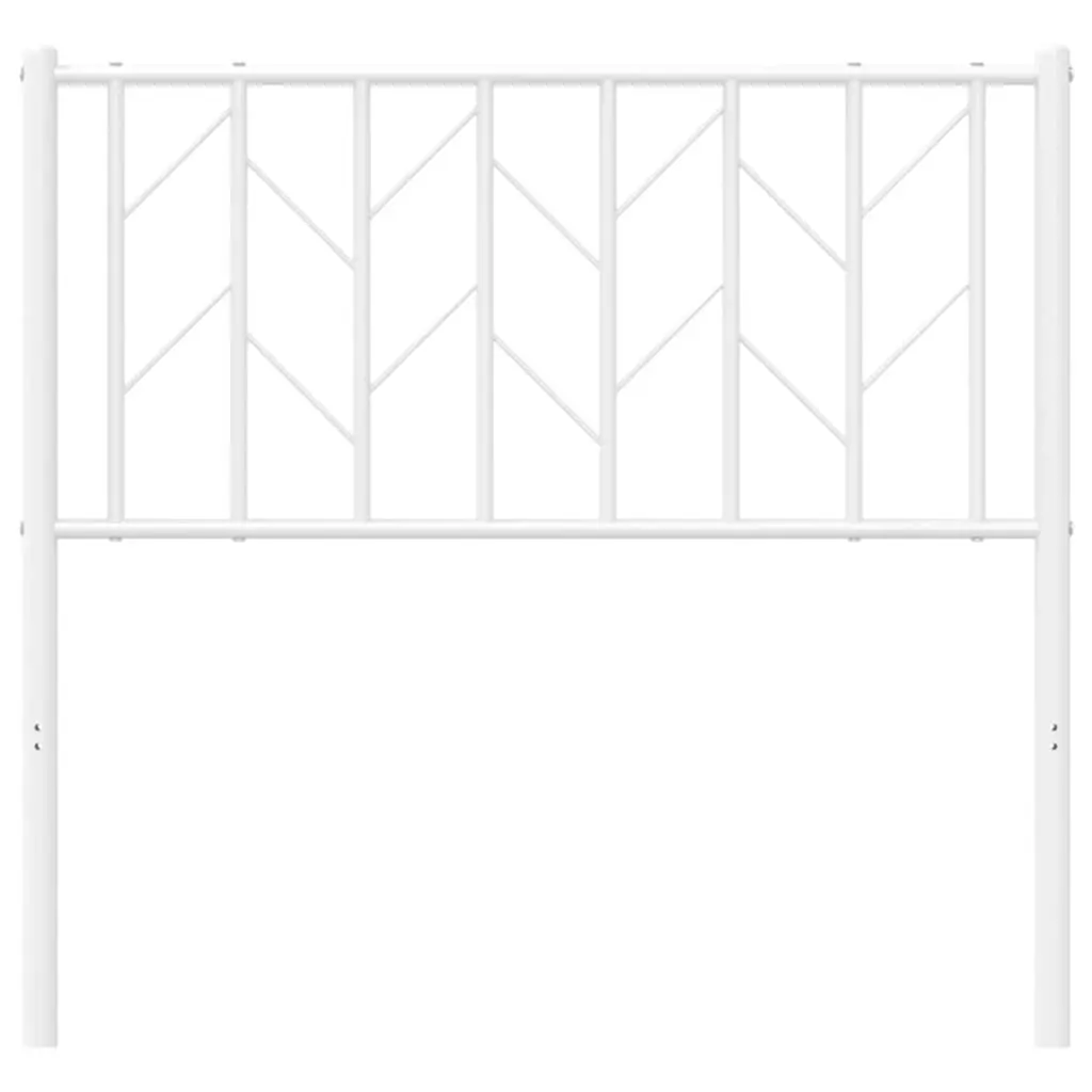 Metal Headboard Steel 90cm White Bedroom Furniture