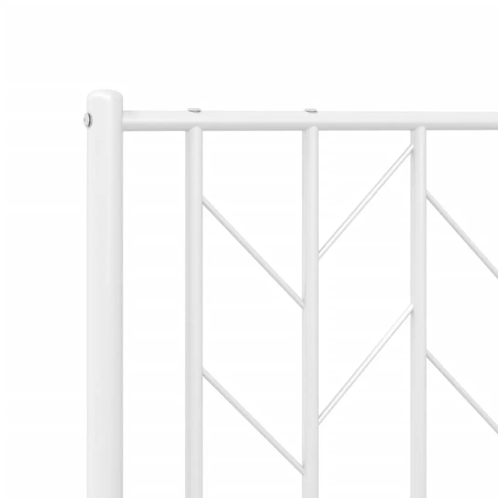 Metal Headboard Steel 90cm White Bedroom Furniture