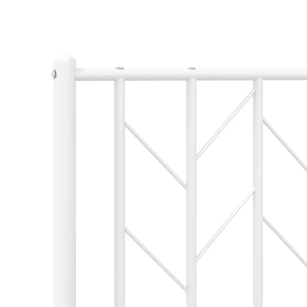 Metal Headboard 180cm White Bed Header Frame Bedroom Furniture