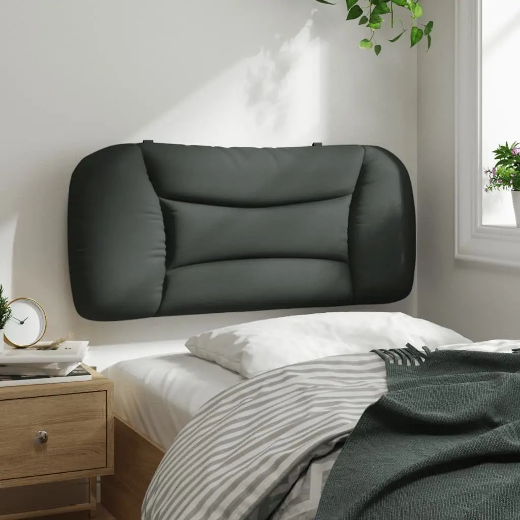 Headboard Cushion Fabric Wall Mount Bed Pillow Back Support 90cm Grey