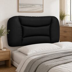 Versatile Black Faux Leather Headboard Cushion for Any Space