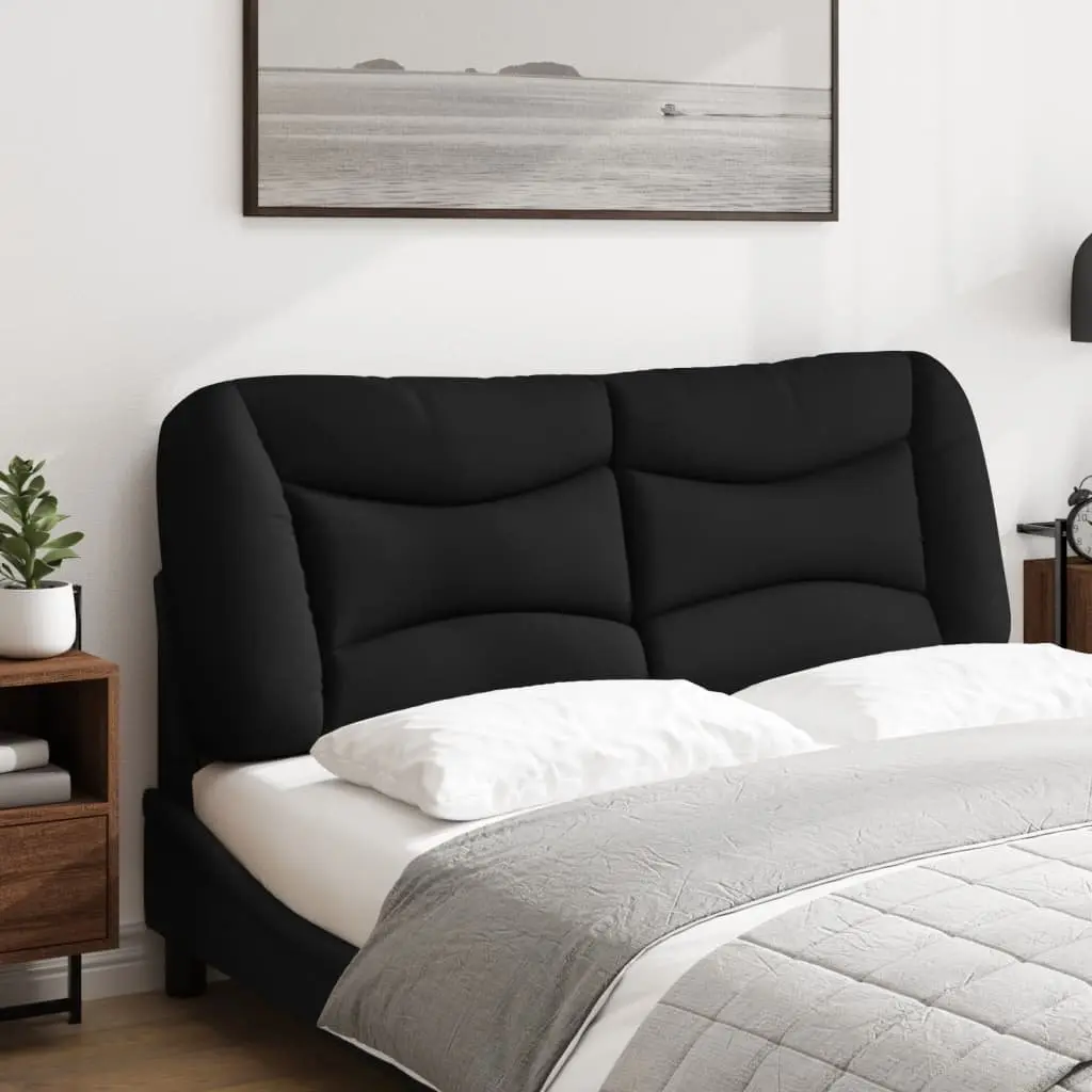 Headboard Cushion Black 137cm Double Bed Wall Mounted Upholstered Pillow Support