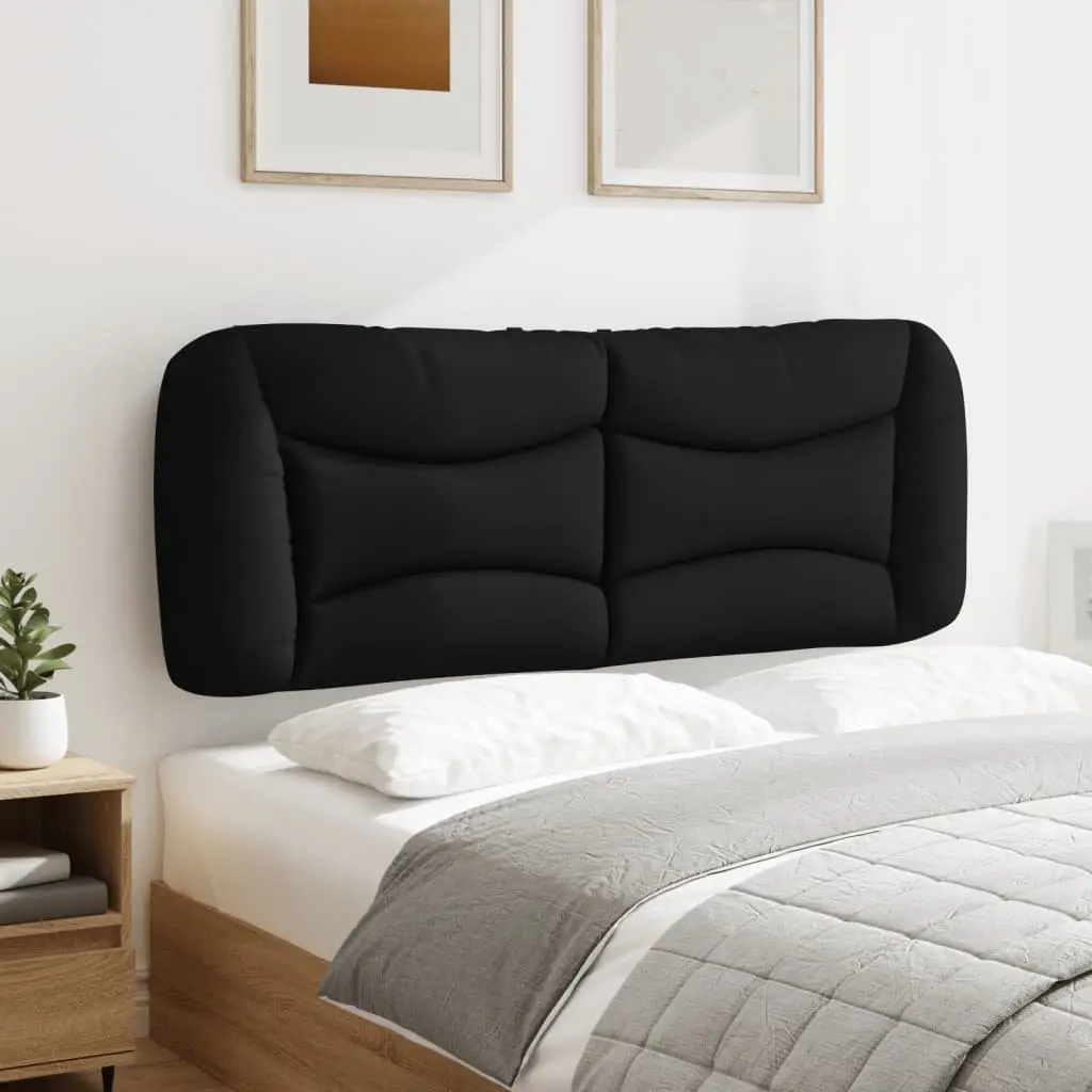 Headboard Cushion Black 137cm Double Bed Wall Mounted Upholstered Pillow Support