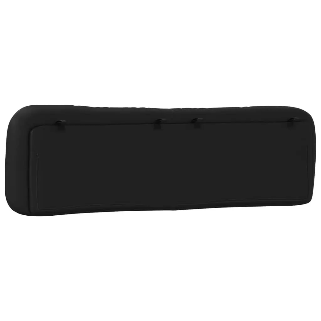 Headboard Cushion Black 180cm Faux Leather Bed Wall Mount Pillow Upholstered
