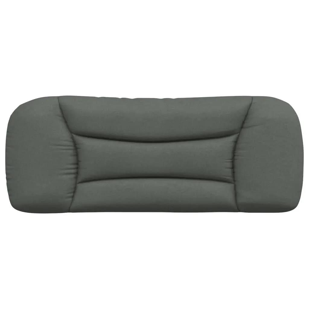 Headboard Cushion Upholstered 107cm King Single Bed Grey Fabric