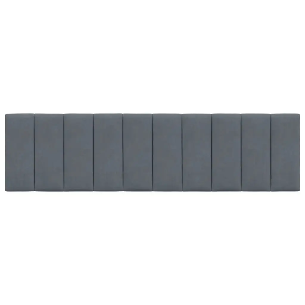 Cushion for Headboard Velvet 180cm Dark Grey Wall Mounted Bed Support