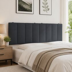 Practical Velvet Headboard Cushion for Queen Beds 152cm