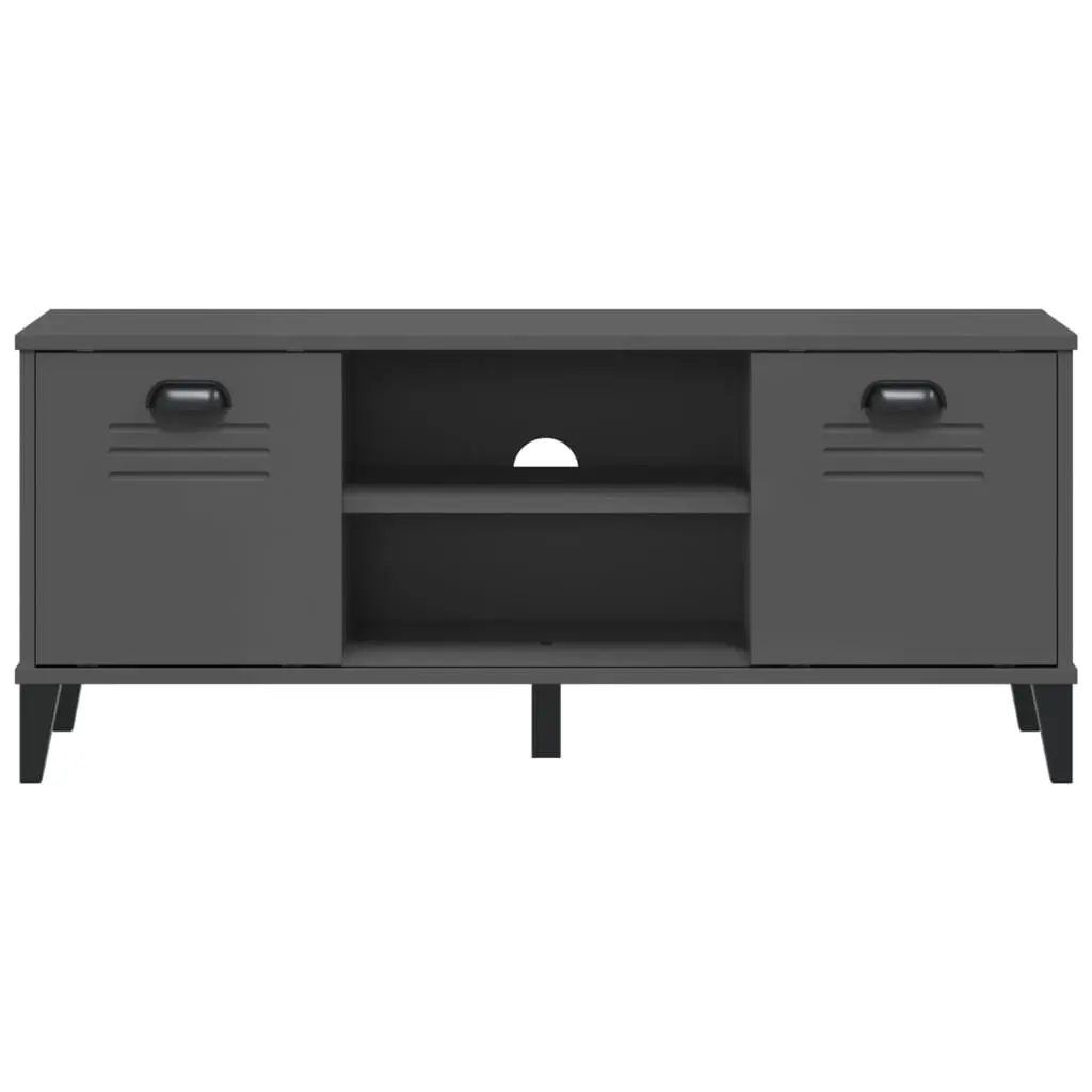 Shoe Bench Engineered Wood Anthracite Grey 106 x 35 x 45 cm Storage Rack Organiser Entryway