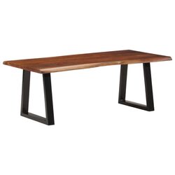 Functional Acacia Coffee Table for Everyday Use 110x55x40 cm