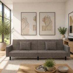 Practical Grey Velvet Sofa Bed for Every Room