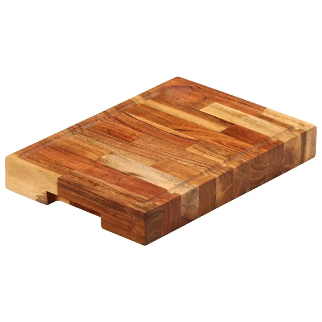 Solid Wood Chopping Board Acacia 30x21x4 cm Brown