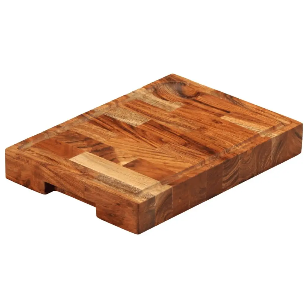 Solid Wood Chopping Board Acacia 30x21x4 cm Brown