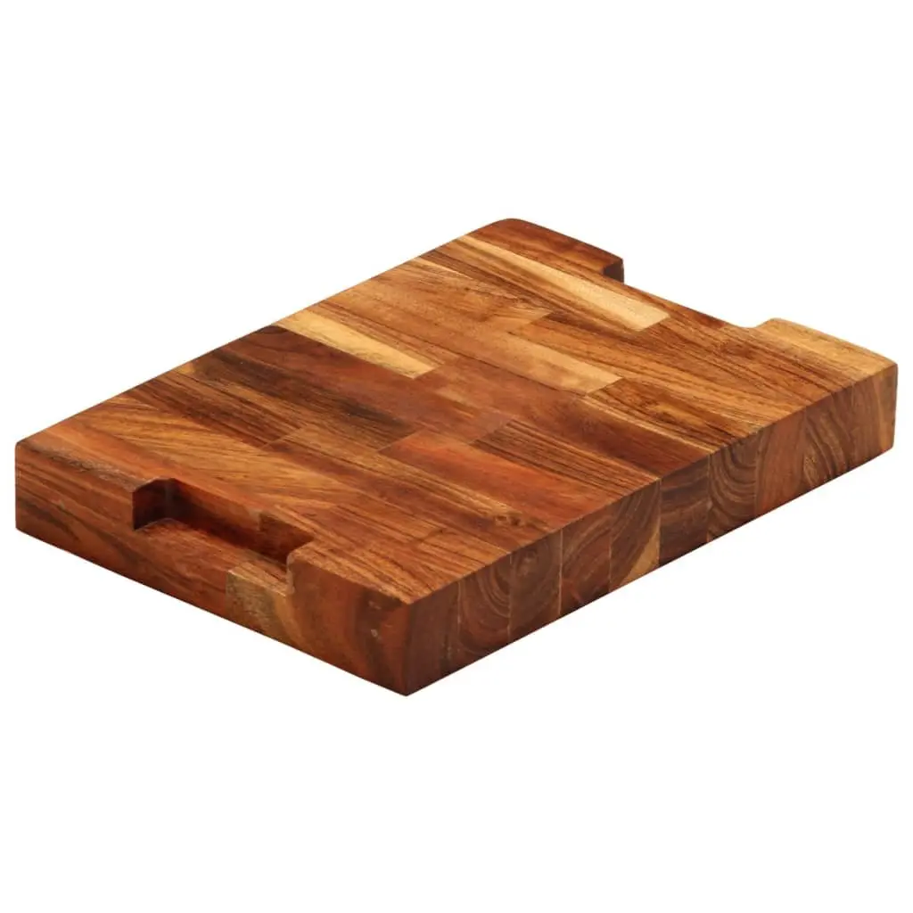 Solid Wood Chopping Board Acacia 30x21x4 cm Brown