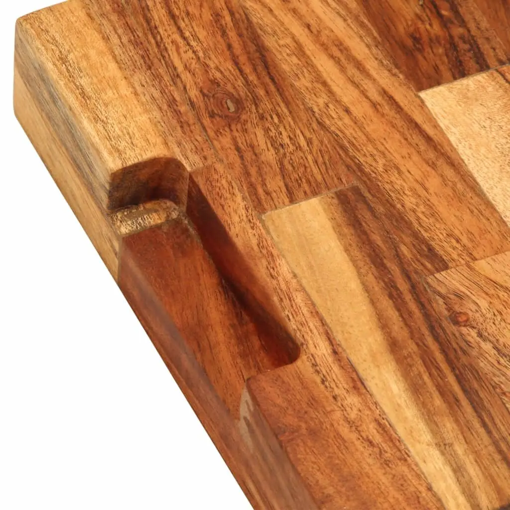 Solid Wood Chopping Board Acacia 30x21x4 cm Brown