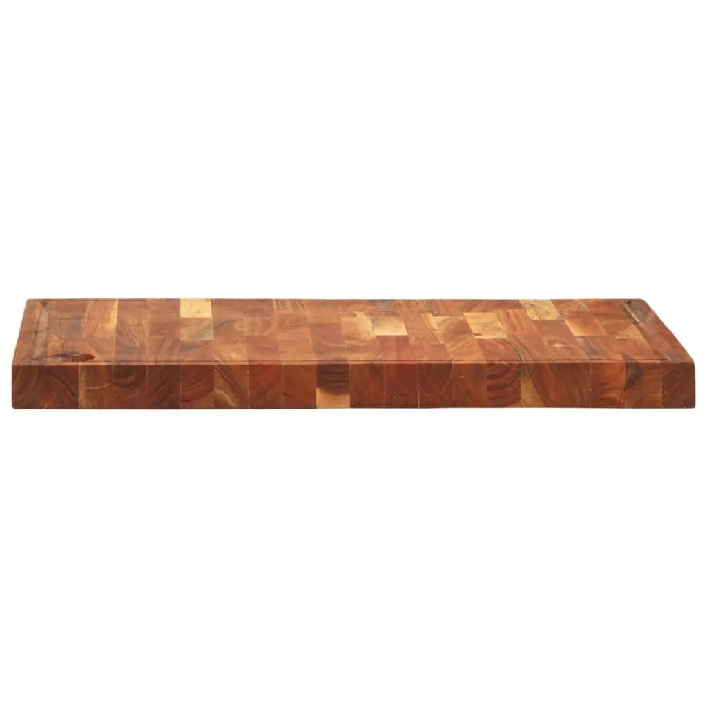 Acacia Wood Chopping Board 42x30x4 cm Brown Solid Kitchen Cutting Serving Cheese