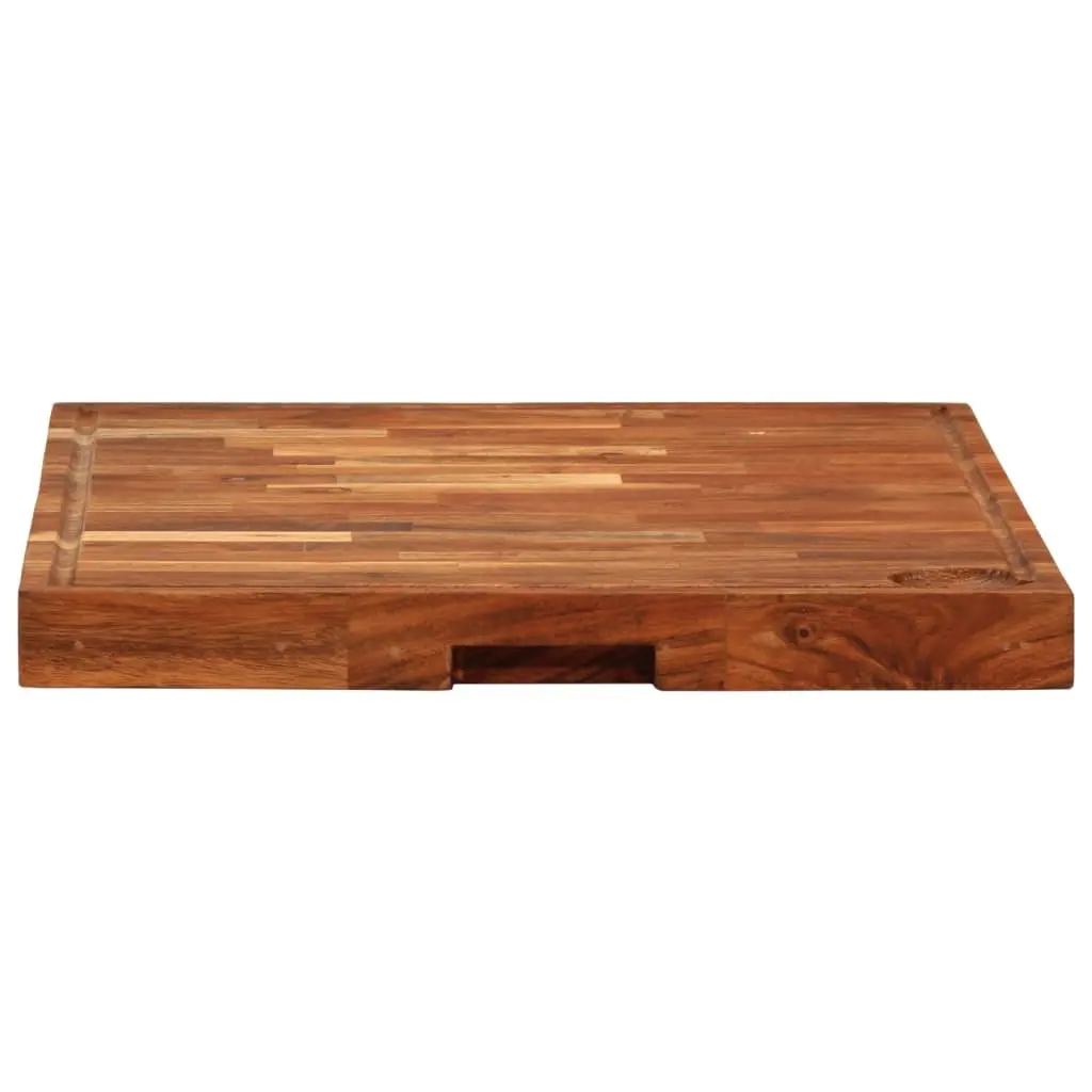 Acacia Wood Chopping Board 42x30x4 cm Brown Solid Kitchen Cutting Serving Cheese