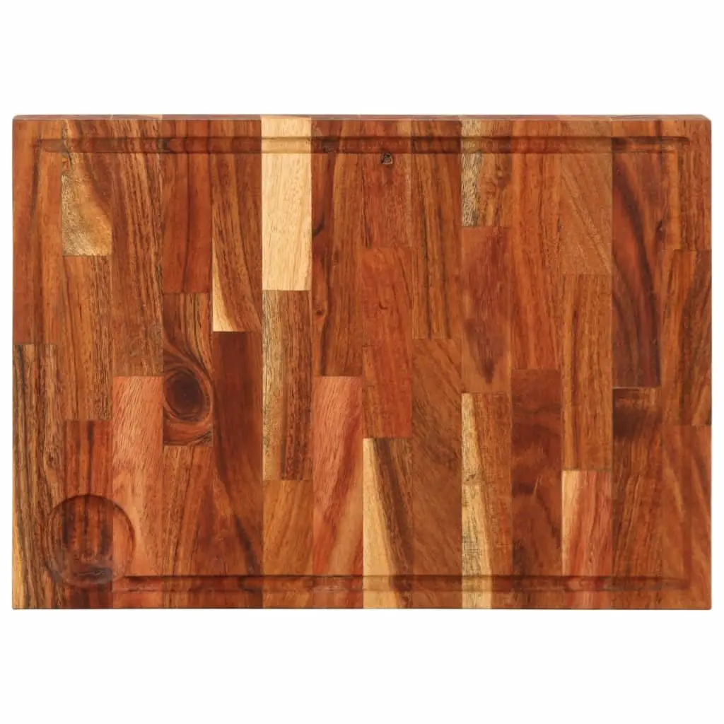 Acacia Wood Chopping Board 42x30x4 cm Brown Solid Kitchen Cutting Serving Cheese