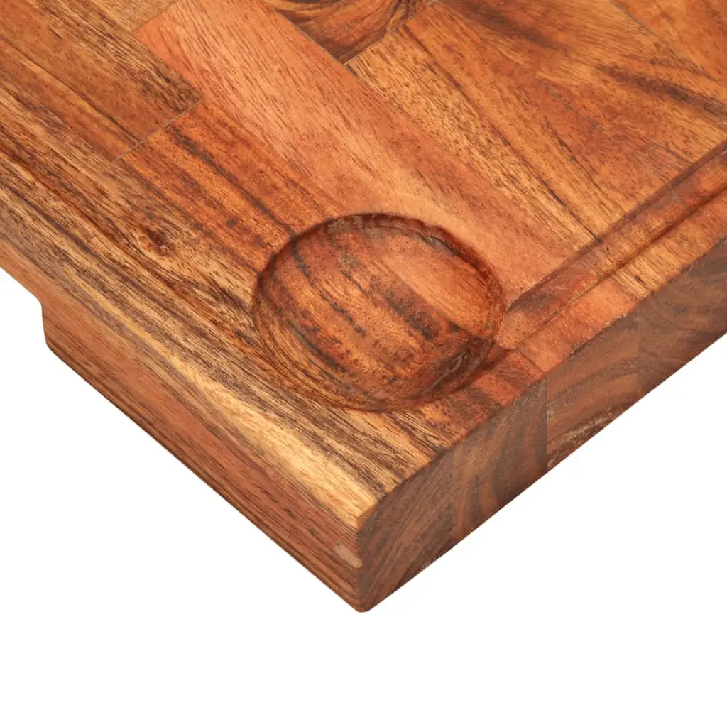 Acacia Wood Chopping Board 42x30x4 cm Brown Solid Kitchen Cutting Serving Cheese