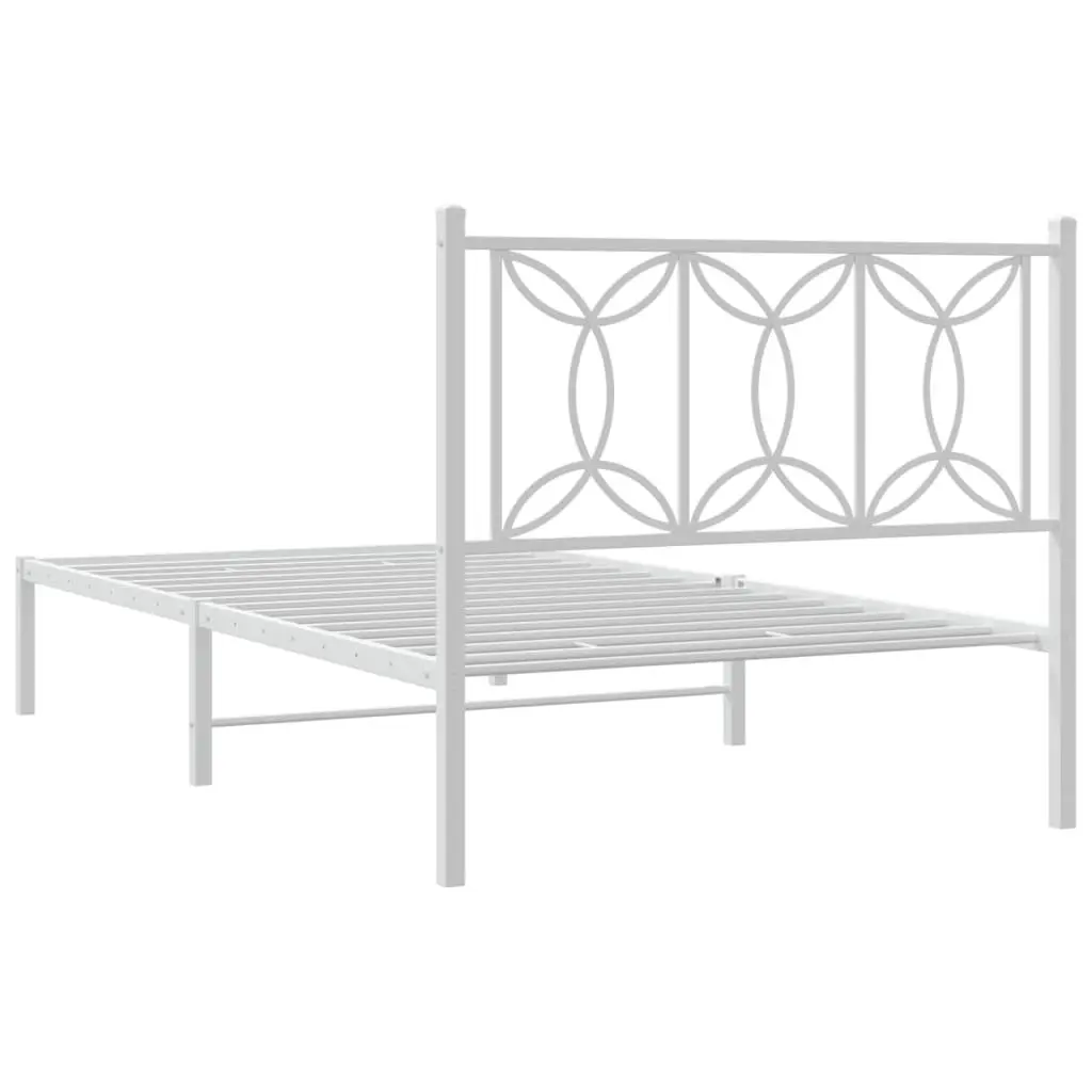 Metal Bed Frame King Single 107x203 cm with Storage