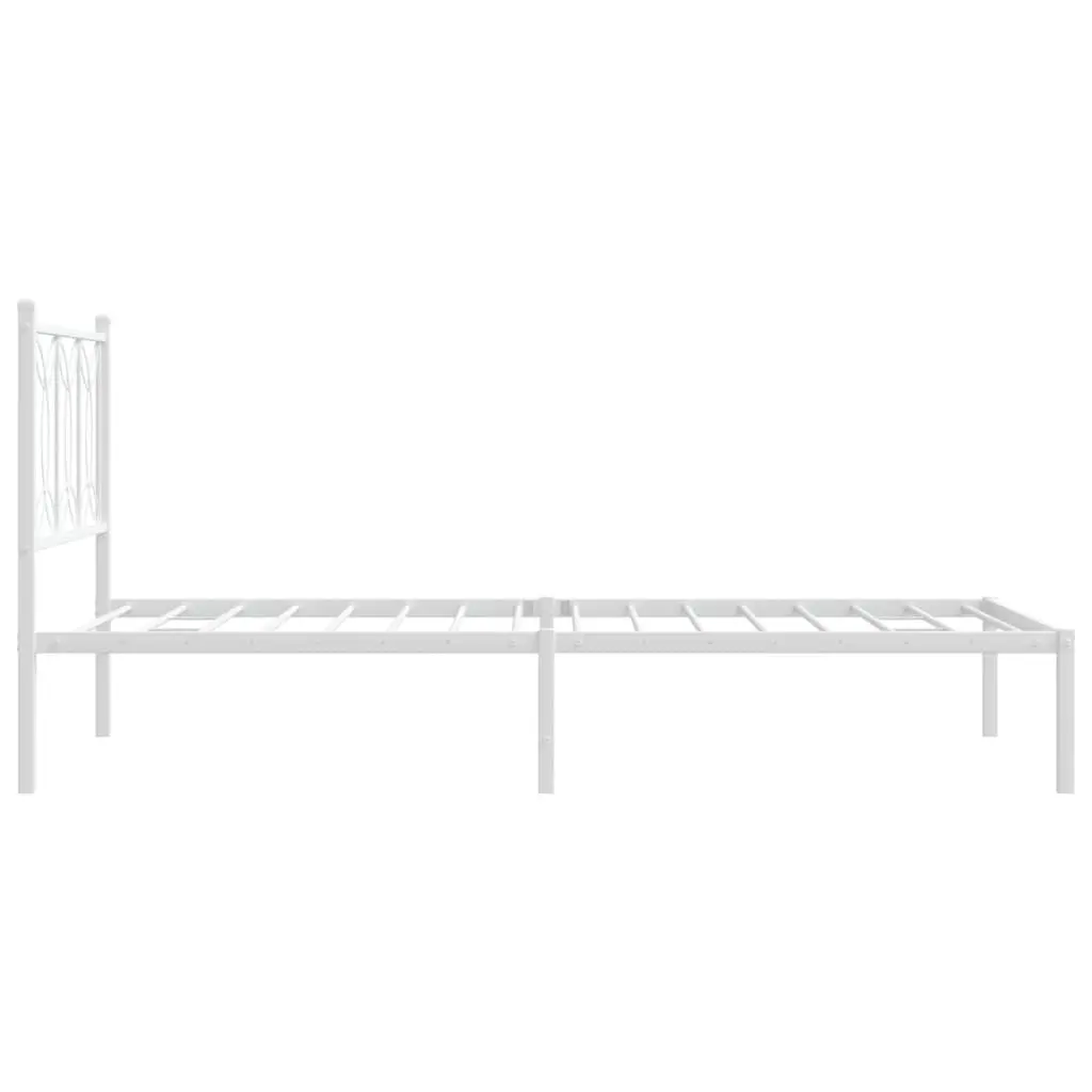 Metal Bed Frame King Single 107x203 cm with Storage