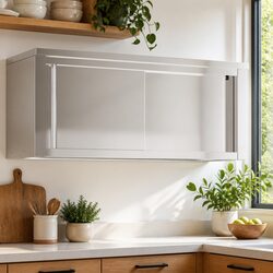 Practical Stainless Steel Kitchen Wall Cabinet for Use