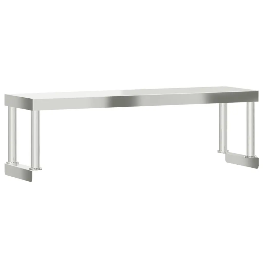 Stainless Steel Overshelf Mounted Workspace for Kitchen Prep Table 110cm x 30cm x 35cm