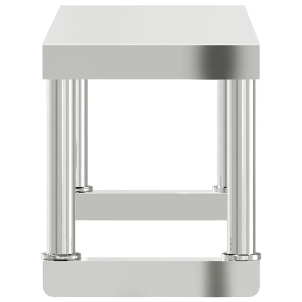 Stainless Steel Overshelf Mounted Workspace for Kitchen Prep Table 110cm x 30cm x 35cm