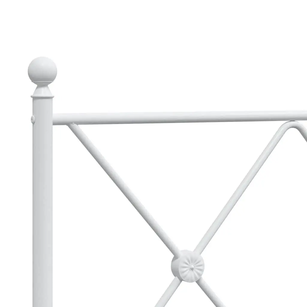 Metal Bed Frame 90x190 cm with Headboard Storage