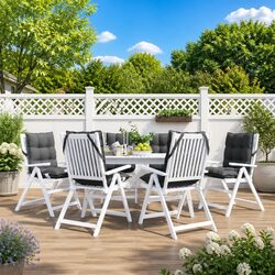 Practical Lowback Chair Cushions 6 pcs for Home Use