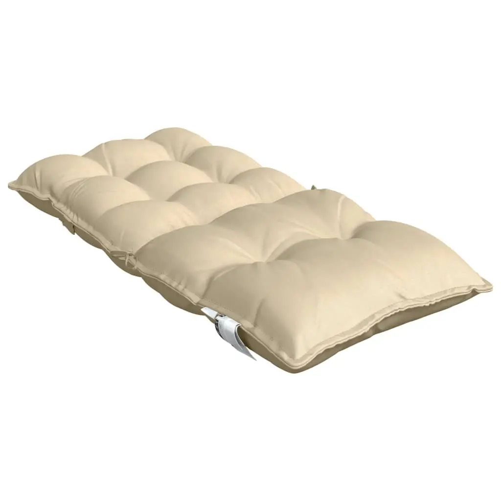 Lowback Chair Cushions Oxford Fabric 2 Pieces Beige Outdoor Garden Patio