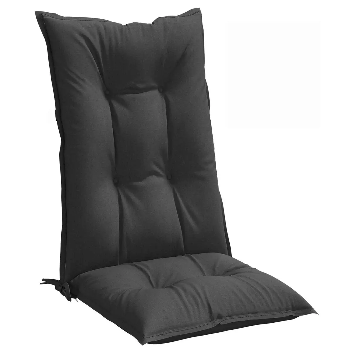 Highback Chair Cushions 6 pcs Anthracite 120x50x7 cm Outdoor Garden Patio Seat