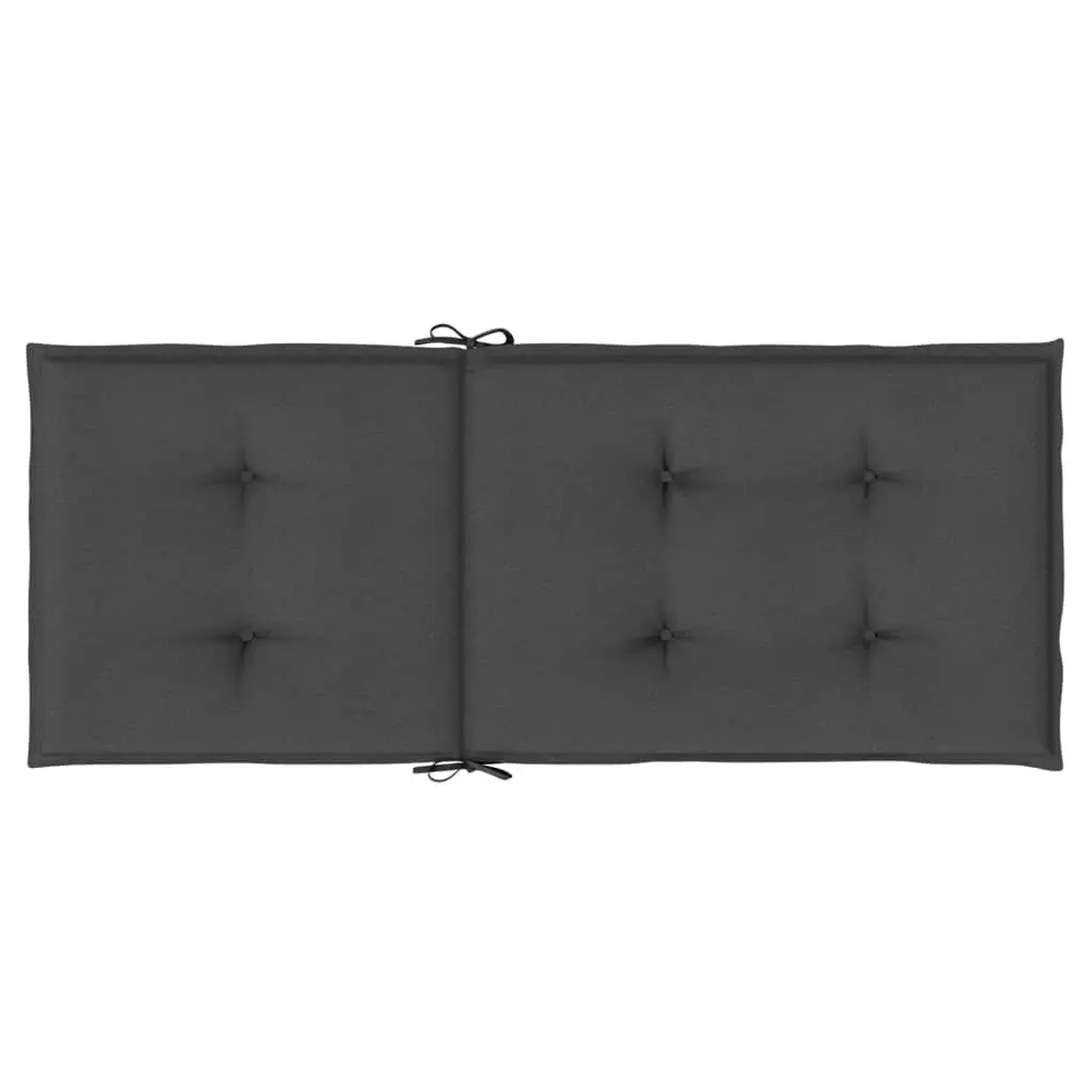 Highback Chair Cushions 6 Pack Anthracite Outdoor Garden Patio Furniture Pads