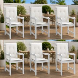 Versatile Cream Cushions for Indoor and Outdoor Use