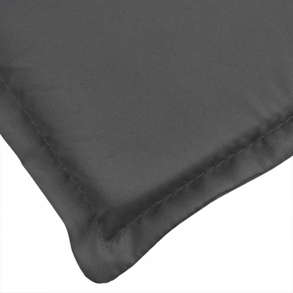Sun Lounger Cushion Anthracite 200x70x4cm Outdoor Garden Patio Chair Pad