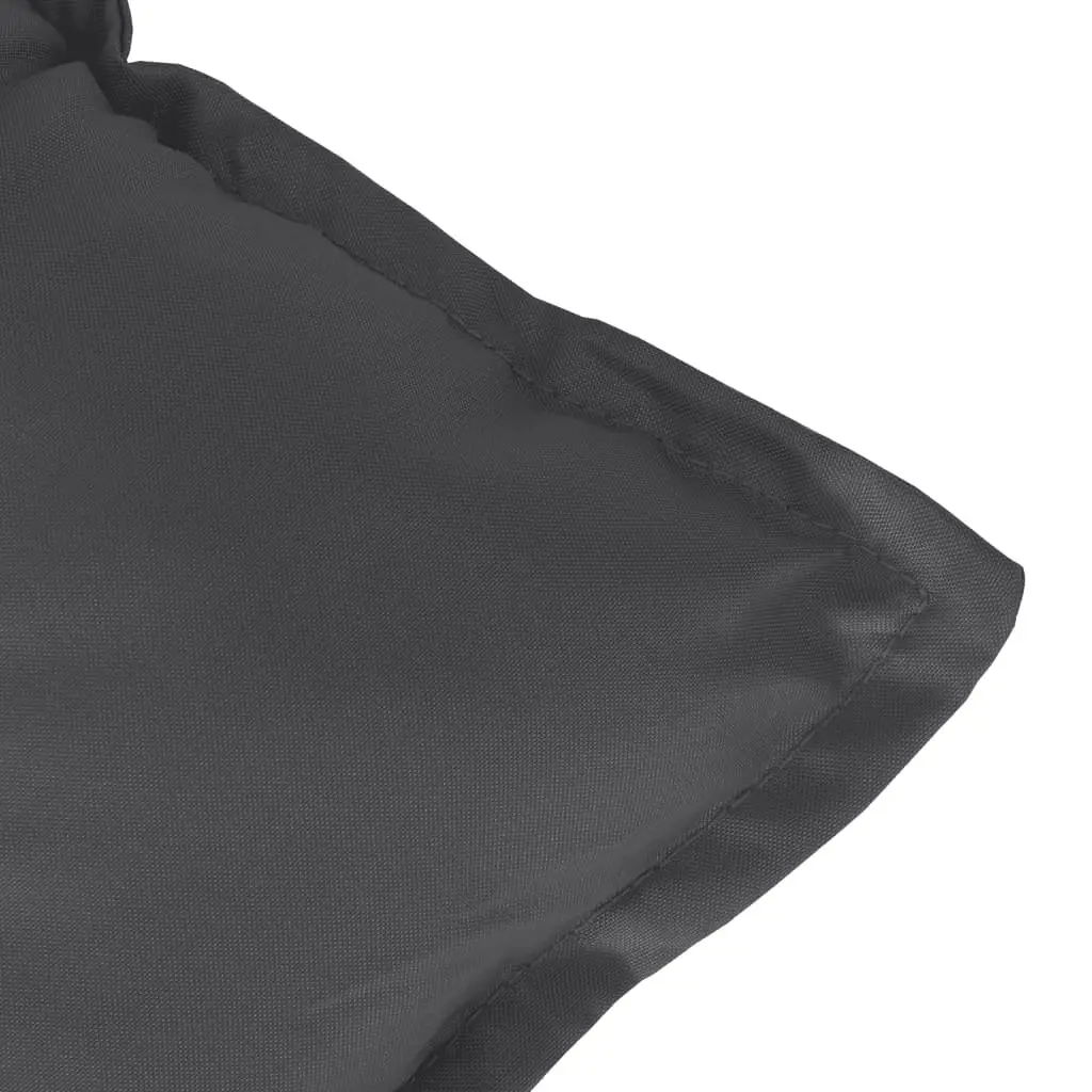 Outdoor Seating Pads Anthracite Polyester 120x50x7cm Set of 2 Garden Bench Cushions