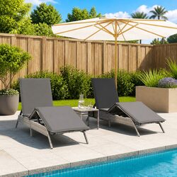 Practical Sun Lounger Set for Outdoor Spaces