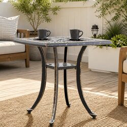 Practical Brown Garden Table for Everyday Use